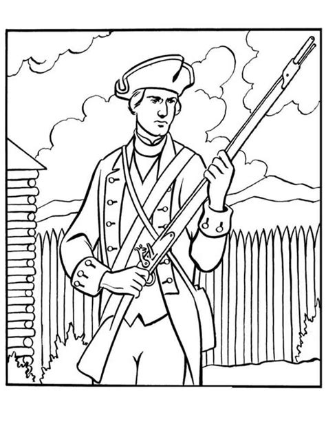 American Revolutionary War Coloring Pages