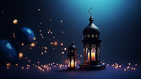 Ramadan Lantern Png Picture Ramadan Blue Lantern Background Ramadan