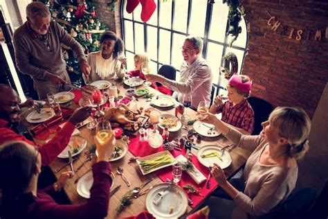 Familia juntos concepto de celebración de navidad Foto Gratis