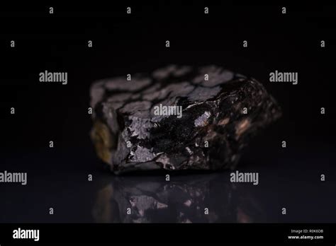 Natural volcanic glass: Snowflake Obsidian Stock Photo - Alamy