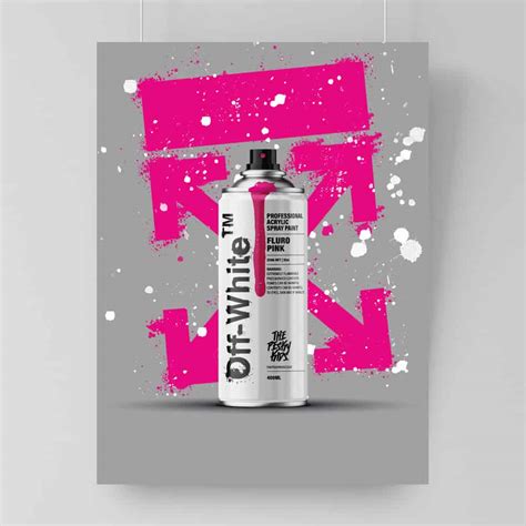 Off-White Style Graffiti Poster