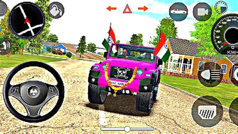 Dollar Song Modified Mahindra Pink Thar Indian Cars Simulator D