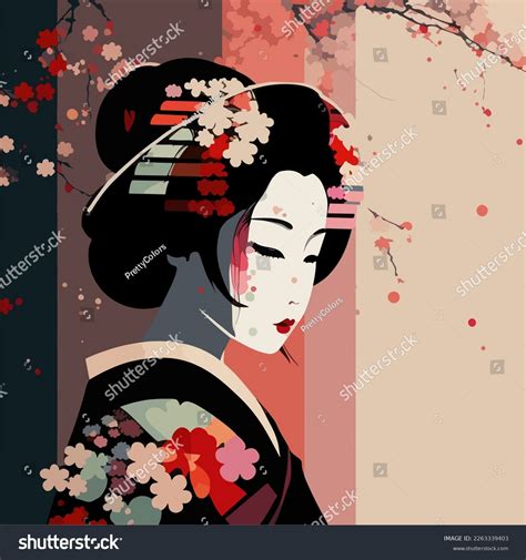 Japanese Girl Portrait Asian Beauty Geisha Royalty Free Stock