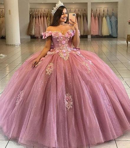 Charming Off The Shoulder Quinceanera Dresses Pink D Flowers Sweet