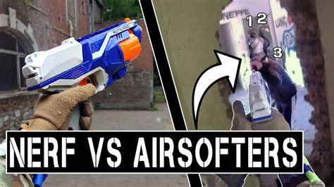 Destroying Airsoft Players With Noob Nerf Gun Youtube