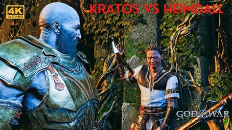 God Of War Kratos Vs Heimdall The Best Boss Fight Yet YouTube