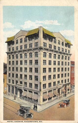 Hotel Dagmar Hagerstown Maryland Ca 1920s Vintage Postcard Ebay