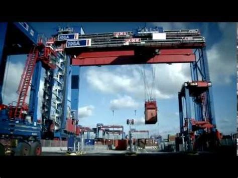 Kalmar Automatic Stacking Cranes Ascs At Hhla Hamburg Youtube