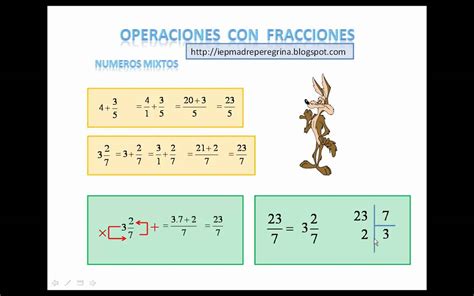 Operaciones De Fracciones