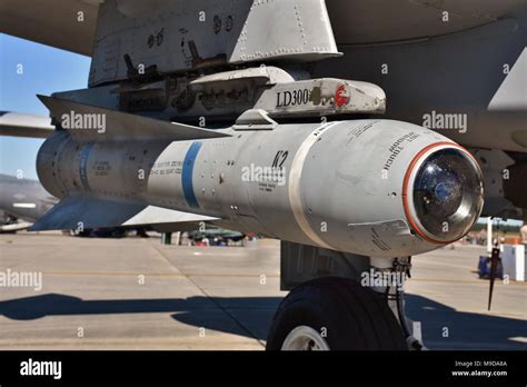 An Air Force AGM-65 Maverick missile on an A-10 Warthog attack jet. The ...