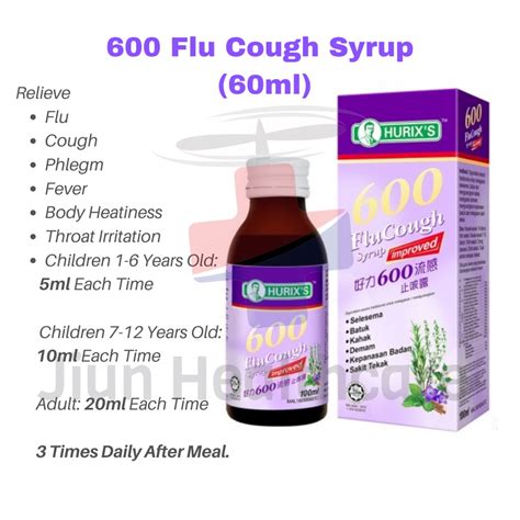 Hurix S Capsule Fluaway Phlegm Cough Cold Fever Flu