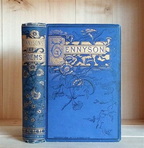 Antique Book Poetical Works Of Alfred Tennyson Circa 1888 Etsy