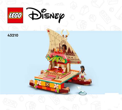 Manual Lego Set 43210 Disney Princess Moanas Wayfinding Boat