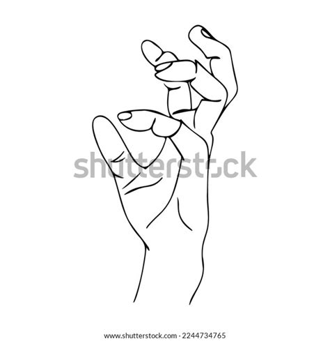 Creepy Hand Scary Hand Gesture Vector Stock Vector Royalty Free 2244734765 Shutterstock