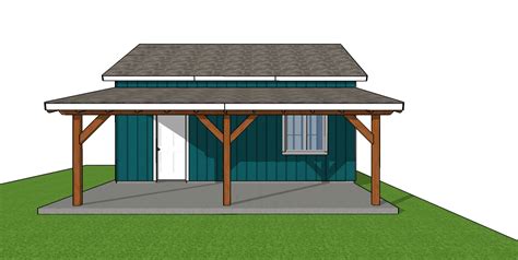 12×24 Attached Carport Side View Myoutdoorplans