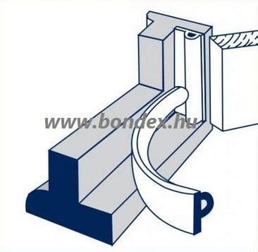 P alakú öntapadó nyílászáró tömítés ablakhoz fehér AkciÓ SZILIKON
