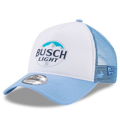 Men's Kevin Harvick New Era Light Blue/White Busch Light Trucker ...