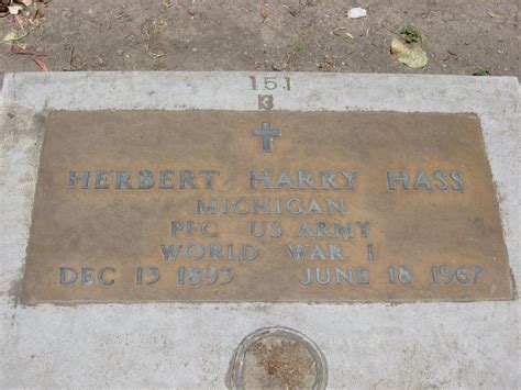 Herbert Harry Hass 1893 1967 Find A Grave Memorial
