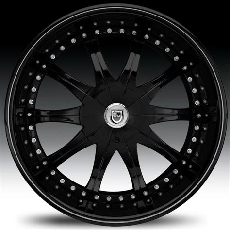 Lexani CS2 Full Gloss Black Custom Rims Wheels - CS2 - Lexani Discontinued Wheels - Custom ...