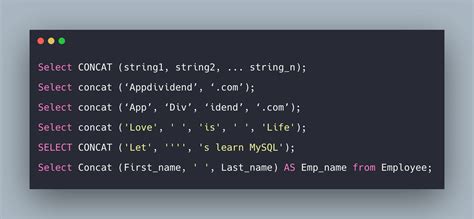 Sql Concat Function Example Concat In Sql Tutorial