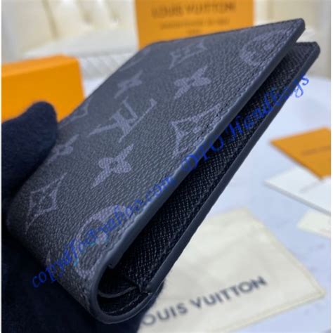 Louis Vuitton Monogram Eclipse Slender Wallet M Black Luxtime