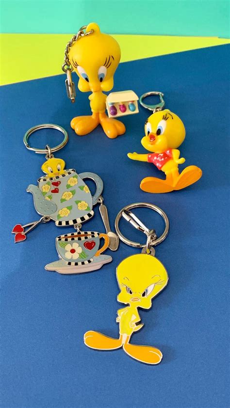 Vintage Looney Tunes Tweety Bird Keychains Your Choice Etsy