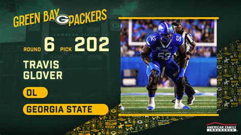 2024 NFL Draft Packers Select Georgia State OL Travis Glover In 6th