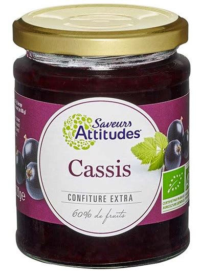 Saveurs Attitudes Confiture Extra De Cassis 320g Green Village Maroc