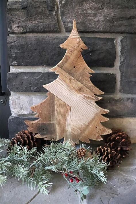 Rustic Pine Tree Made From Barn Wood Weathered Reclaimed Etsy Barn