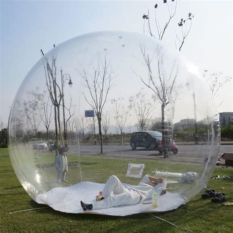 Tente Transparente Ext Rieure Gonflable De Camping Maison De Bulle D