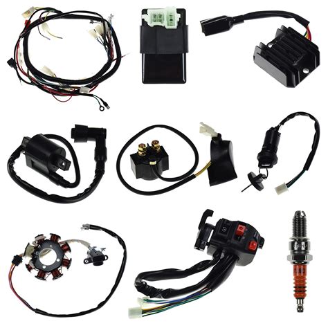 Buy Atv Complete Wiring Harness Kit Electrics Stator Coil Cdi Solenoid