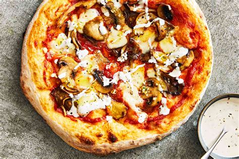 Wild Mushroom Pizza With Homemade Ranch