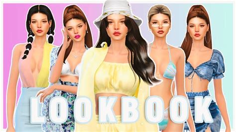 FEMALE SUMMER LOOKBOOK CC FOLDER Sims 4 Create A Sim FEMALE MODS