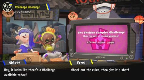 Splatoon Challenge Sheldon Sampler Challenge Youtube