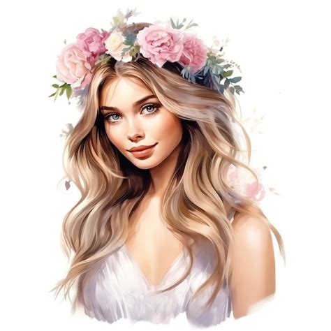 Premium Ai Image Beautiful Watercolor Clipart Illustration