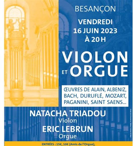 Concert Violon Et Orgue Macommune Info