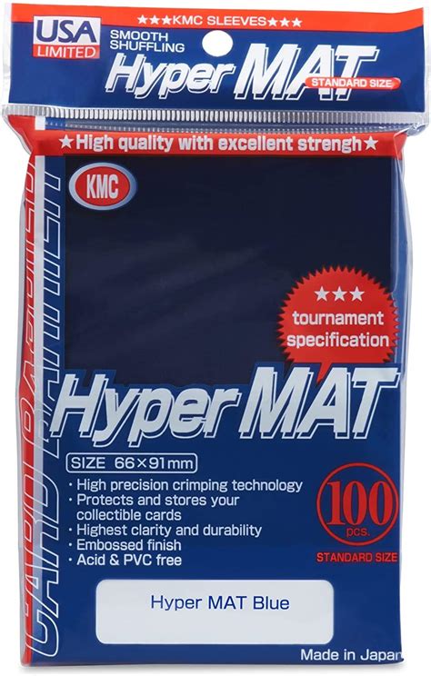 Kmc Hyper Mat Standard Size Blue 100 Pc Made In Japan Cardpopusa