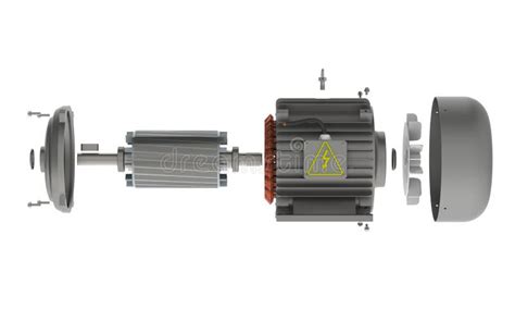 Electric Motor Exploded View Stock Illustrations 75 Electric Motor Exploded View Stock