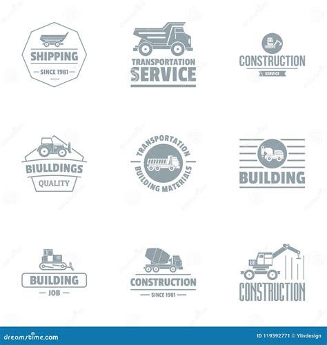 Serv Logo Set Simple Style Stock Vector Illustration Of Traffic