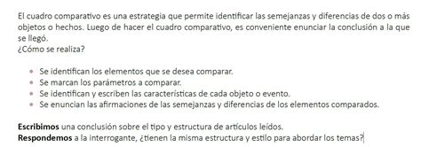 2 Actividad en pares Leemos la información Escribimos una conclusión