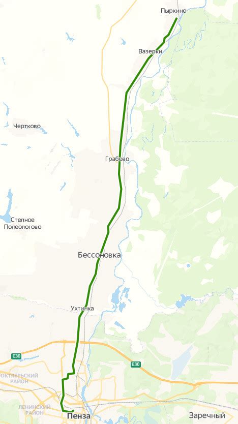 Автобус 169 Пенза - Пыркино - расписание, маршрут, остановки