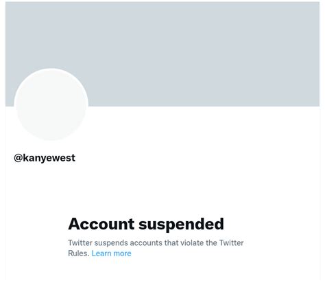 Kanye Wests Twitter Account Has Been Suspended After Elon Musk Kanye