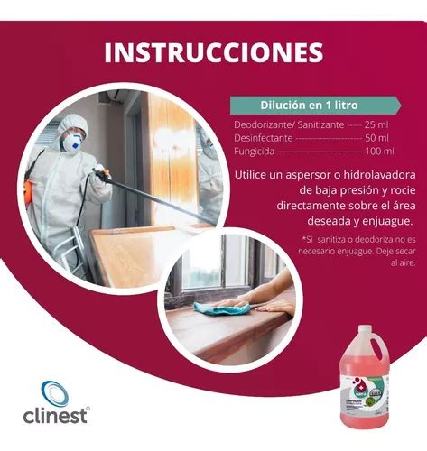 Limpiador Desinfectante Sanitizante De Superficies Quat 5 En Venta En