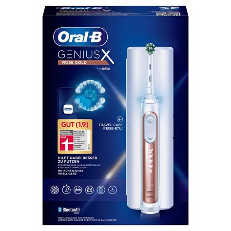 Oral B Elektrische Zahnb Rste Genius X Reiseetui Rosegold In