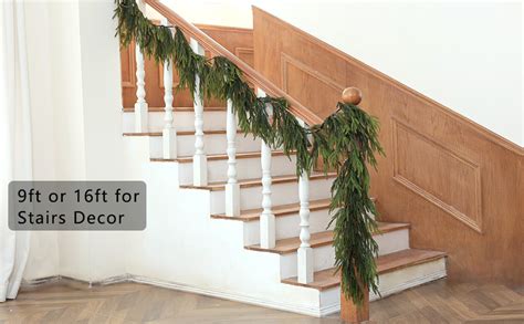 Amazon 9 FT Real Touch Norfolk Pine Garland Green Artificial