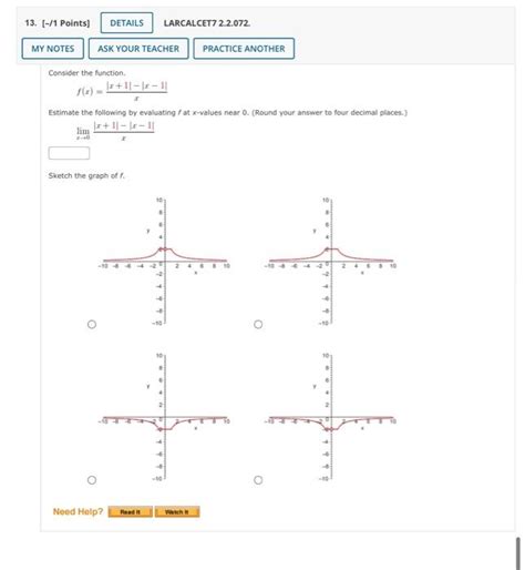 Solved Consider The Function Fxx∣x1∣−∣x−1∣ Estimate The