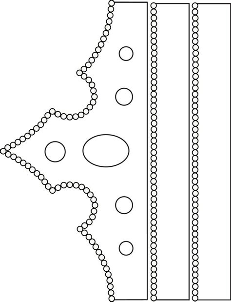 Crown Template Printable Crown Template Flower Templates Printable