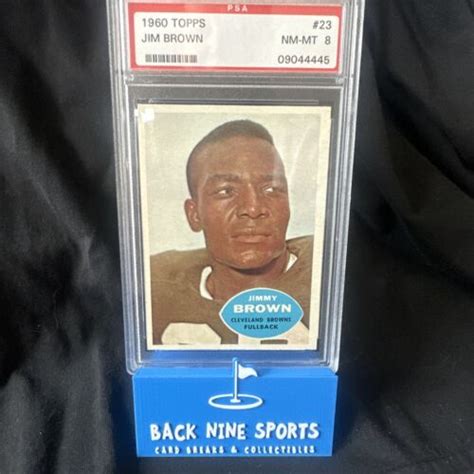 Topps Jim Brown Browns Hof Psa Set Break Ebay