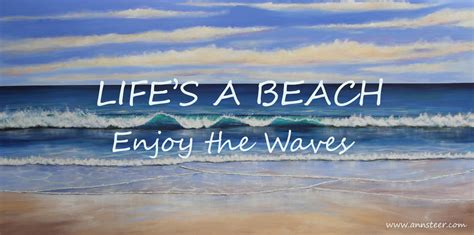 Lifes A Beach Enjoy The Waves Wall Plaque Ann Steer Art Gallery