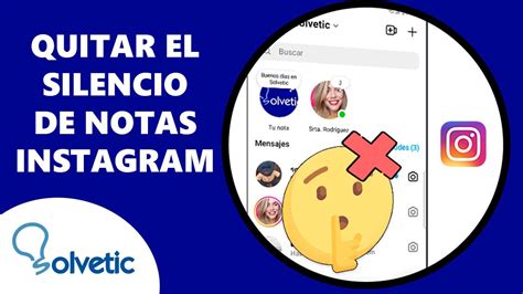 C Mo Quitar Silencio De Notas En Instagram Youtube